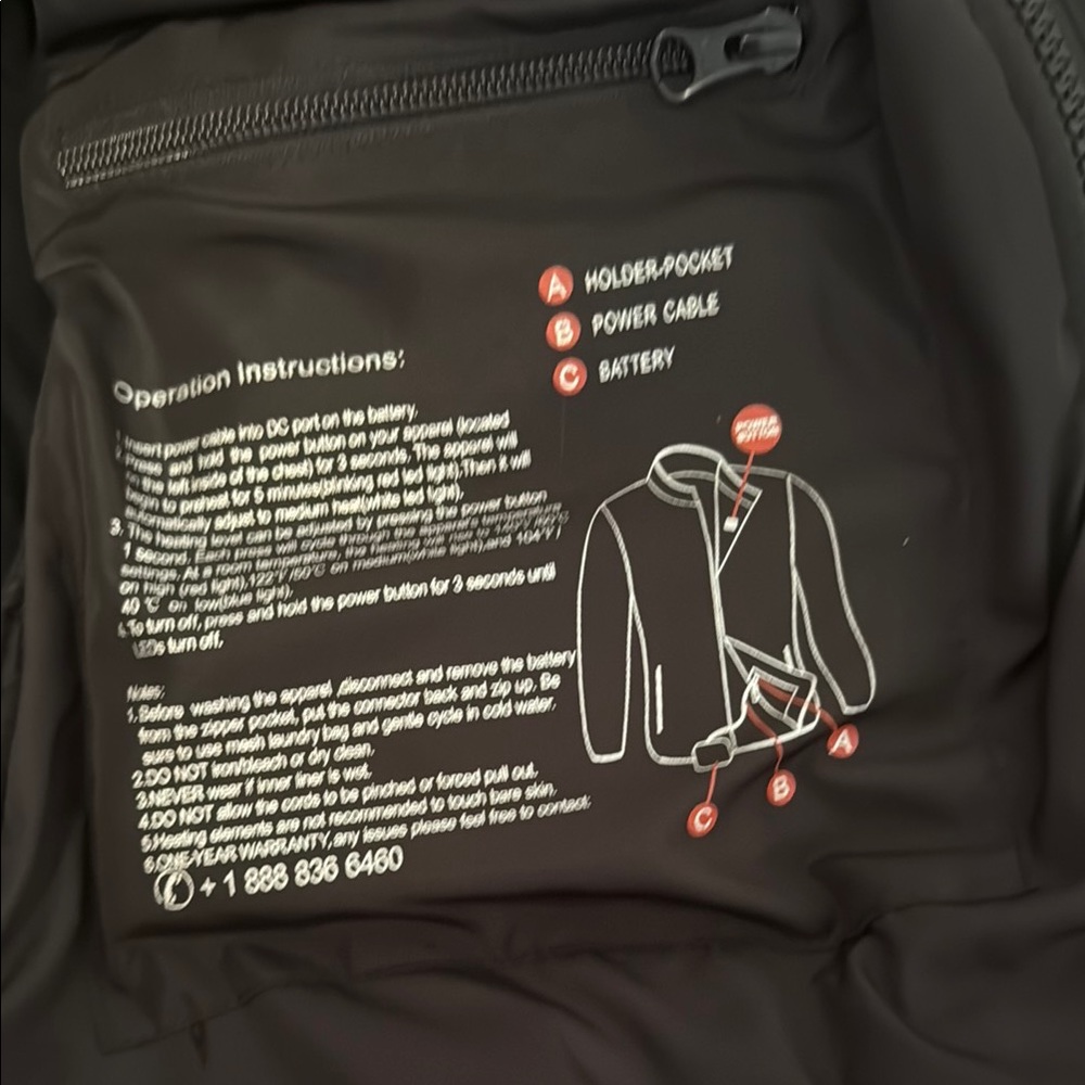 Venustas Black Performance Heated Jacket With Wea… - image 7